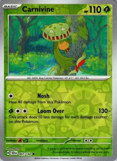 Carnivine Reverse Holo 7