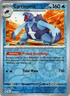 Carracosta Reverse Holo 38