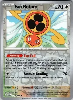 Fan Rotom Reverse Holo 118