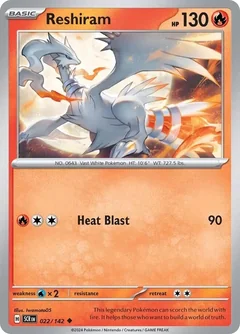 Reshiram Reverse Holo 22