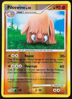 Piloswine Reverse Holo 46