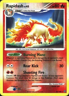 Rapidash Reverse Holo 22