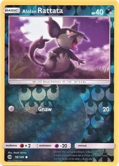 Alolan Rattata Reverse Holo 76