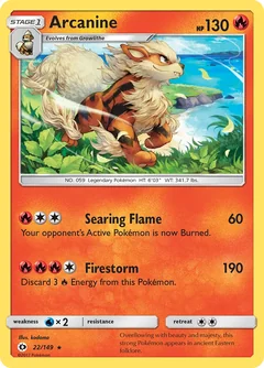 Arcanine Reverse Holo 22