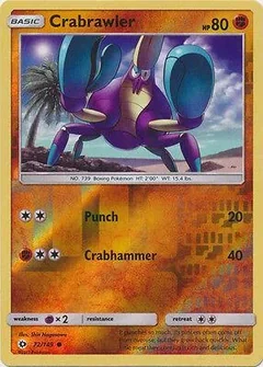 Crabrawler Reverse Holo 72