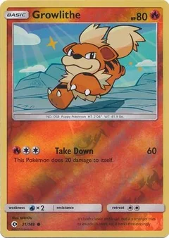 Growlithe Reverse Holo 21