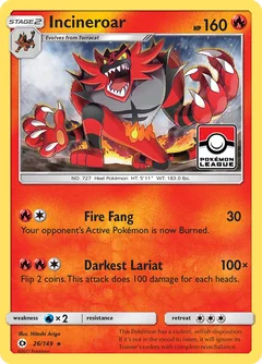 Incineroar Pokemon League 26