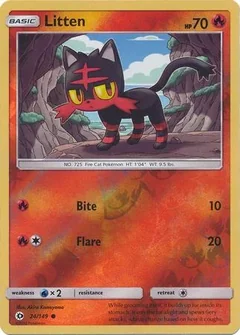 Litten Reverse Holo 24