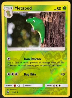 Metapod Reverse Holo 2