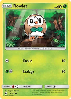 Rowlet Holo 9