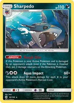 Sharpedo Cosmos Holo 82