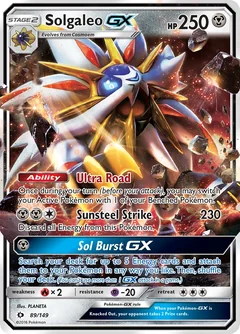 Solgaleo Gx Jumbo 89