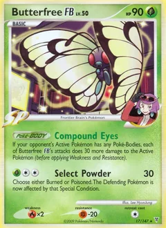 Butterfree Fb Reverse Holo 17