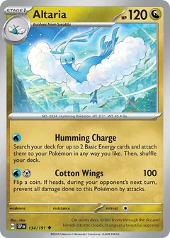 Altaria Reverse Holo 134