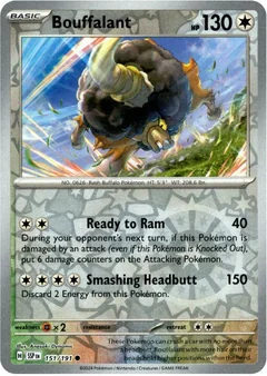 Bouffalant Reverse Holo 151