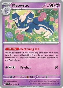 Meowstic Reverse Holo 85