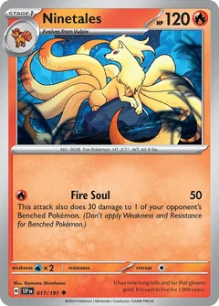 Ninetales Reverse Holo 17
