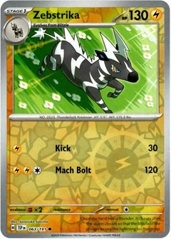 Zebstrika Reverse Holo 63