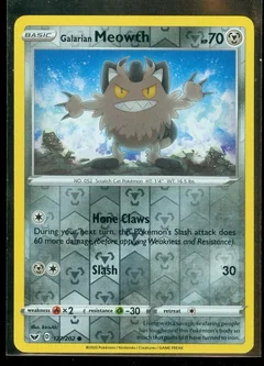 Galarian Meowth Reverse Holo 127