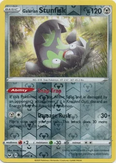 Galarian Stunfisk Reverse Holo 132