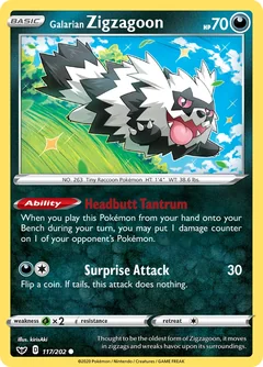 Galarian Zigzagoon 117