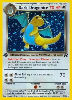 Dark Dragonite 1St Edition 5
