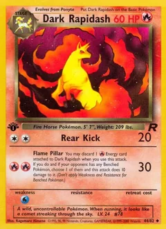 Dark Rapidash 1St Edition 44