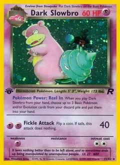 Dark Slowbro 1St Edition 12