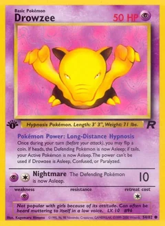 Drowzee 1St Edition 54