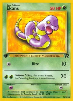 Ekans 1St Edition 56