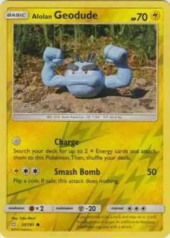 Alolan Geodude Reverse Holo 35