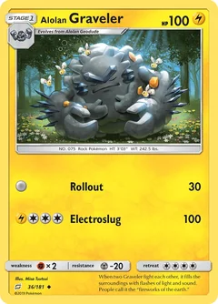 Alolan Graveler Reverse Holo 36