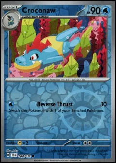 Croconaw Reverse Holo 40