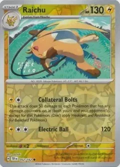 Raichu Reverse Holo 52