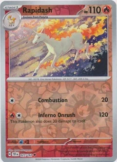 Rapidash Reverse Holo 27
