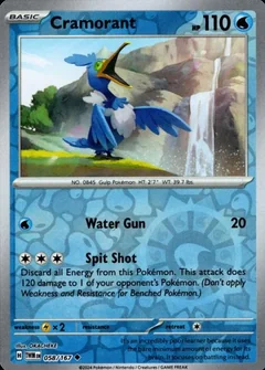 Cramorant Reverse Holo 58