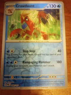 Crawdaunt Reverse Holo 48