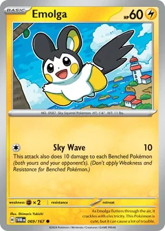 Emolga Reverse Holo 69