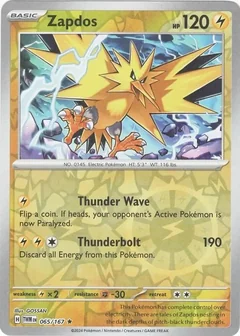 Zapdos Reverse Holo 65