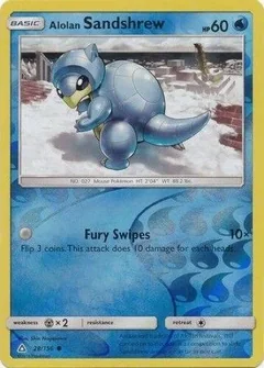 Alolan Sandshrew Reverse Holo 28