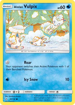 Alolan Vulpix Reverse Holo 30