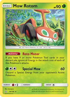 Mow Rotom Reverse Holo 14