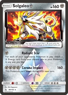 Solgaleo Prism Star 89