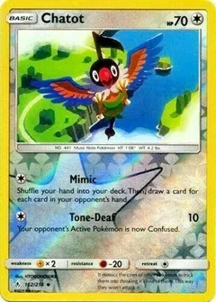 Chatot Reverse Holo 162