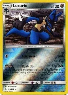 Lucario Reverse Holo 126