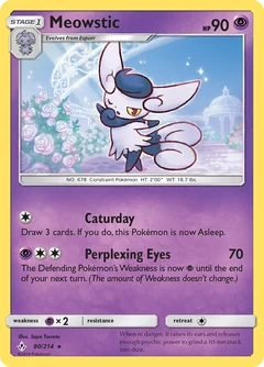 Meowstic Reverse Holo 80