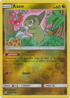 Axew Reverse Holo 154