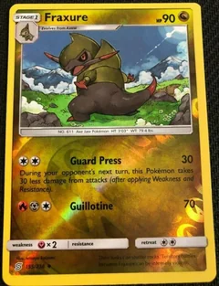 Fraxure Reverse Holo 155