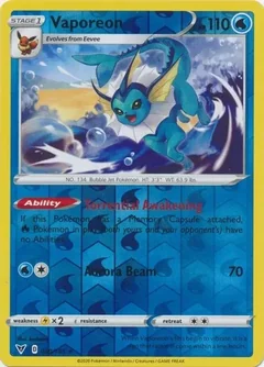 Vaporeon Reverse Holo 30
