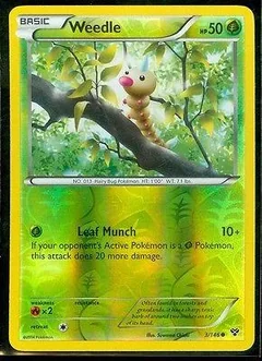 Weedle Reverse Holo 3